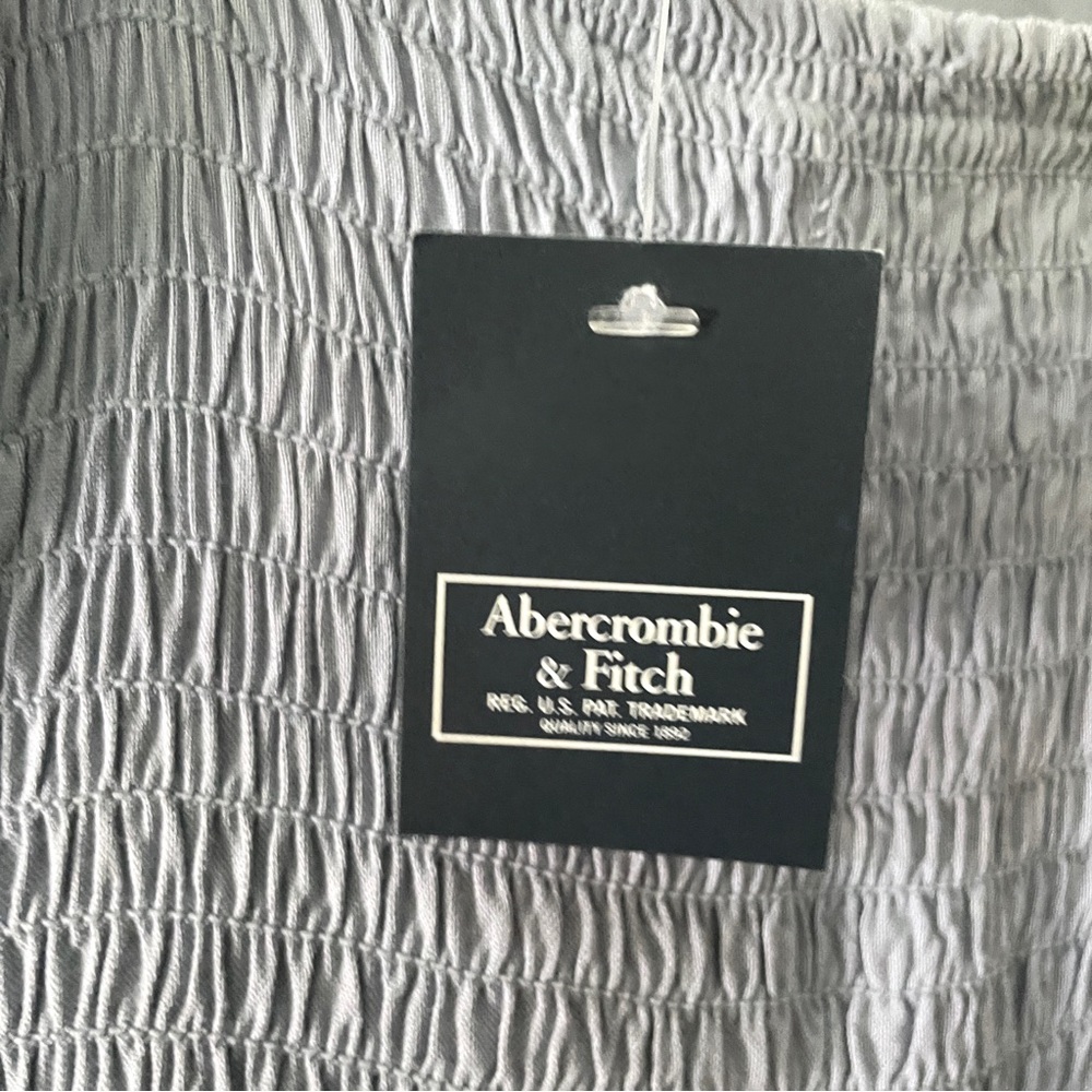 Abercrombie & Fitch Blue Wrap-Front Lace Dress NWT Size Medium - Picture 11 of 14